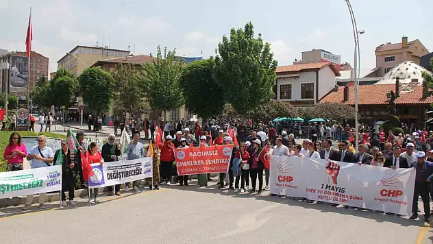 Çorum'da 1 Mayıs Coşkuyla Kutlandı
