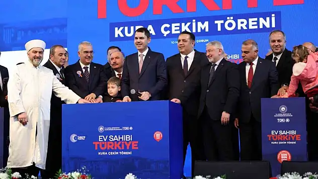 Çorum'da 2 Bin 867 Konutun Hak Sahipleri Belirlendi