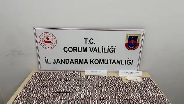 Çorum'da 3 Bin Adet Uyuşturucu Hap Ele Geçirildi