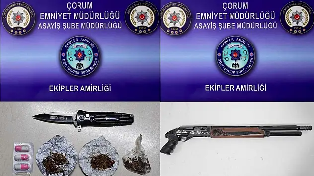 Çorum'da Aranan 3 Şahıs Yakalandı