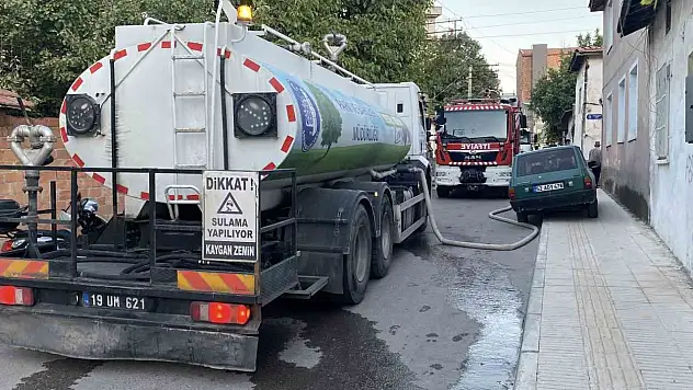 Çorum'da Çıkan Yangında 5 Ev Zarar Gördü