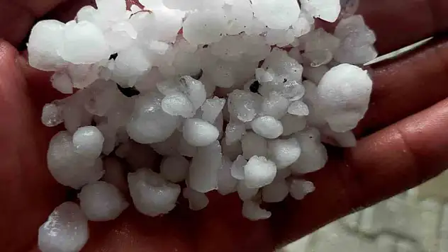 Çorum'da Dolu Yağışı Etkili Oldu