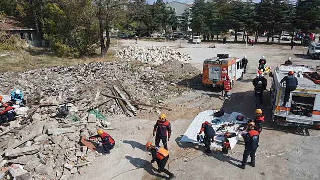 Çorum'da Gerçeğini Aratmayan Tatbikat