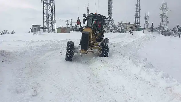 Çorum'da Karla Mücadele Sürüyor