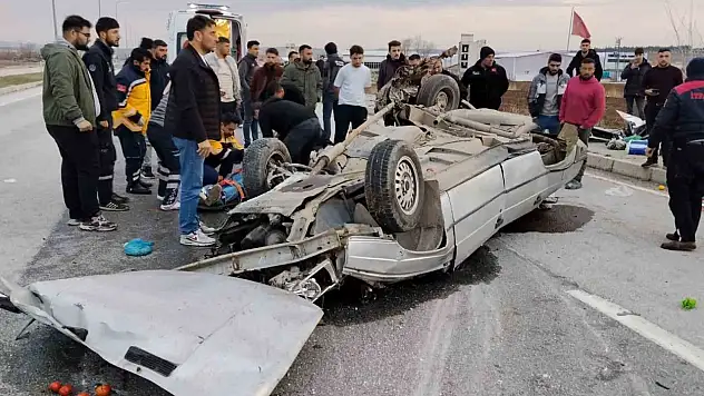 Çorum'da Takla Atan Otomobilin Sürücüsü Hayatını Kaybetti