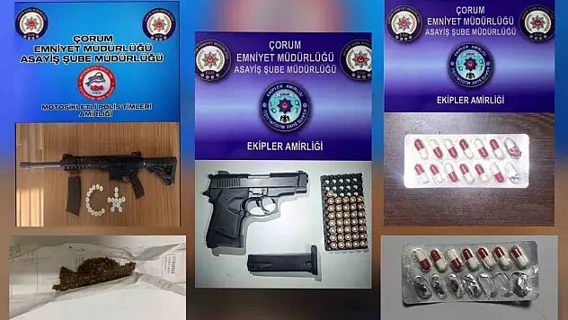 Çorum Polisinden Şok Denetim