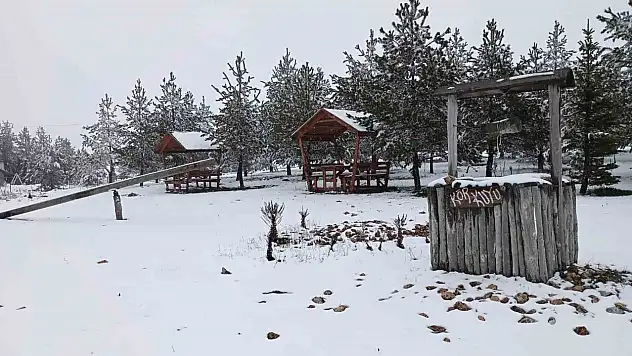 Çorum'un Yüksek Kesimleri Beyaza Büründü