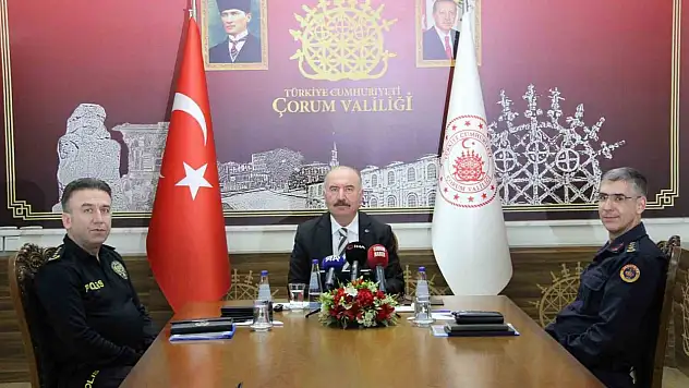 Çorum Valisi Çalgan: 'Kişilere Karşı İşlenen Suçlarda Genel Olarak Yüzde 23 Azalma Yaşandı'