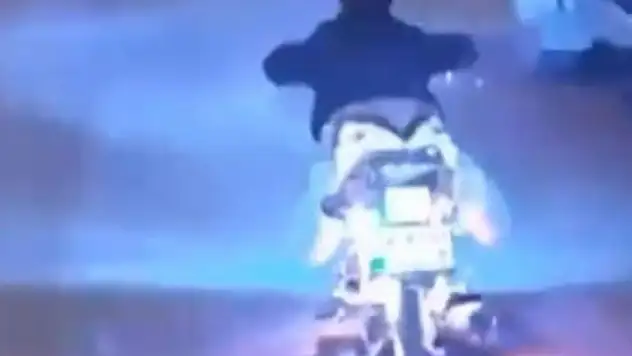 D-100'de Motosikletle Tehlikeli Anlar Kameraya Yansıdı