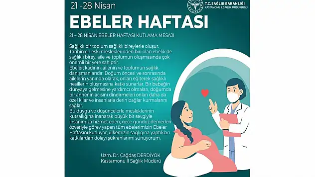 Derdiyok: 'Ebeler: Kadının, Ailenin ve Toplumun Sağlık Danışmanlarıdır'