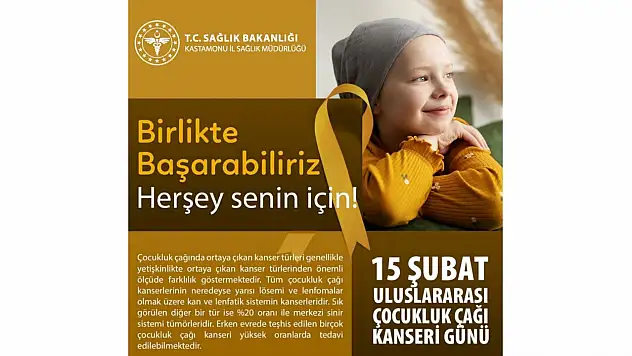 Derdiyok'tan Çocukluk Çağı Kanserleri Bilgilendirmesi