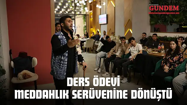 Ders Ödevi Meddahlık Serüvenine Dönüştü