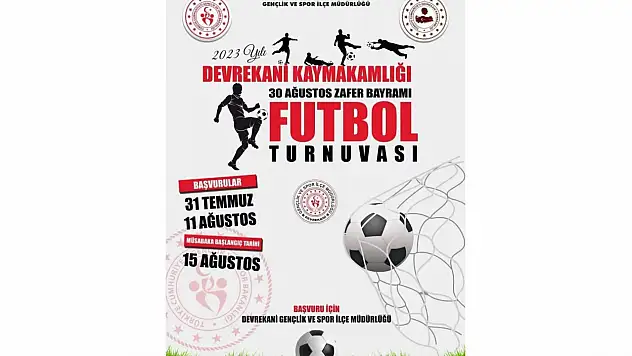Devrekani'de futbol turnuvası heyecanı başladı