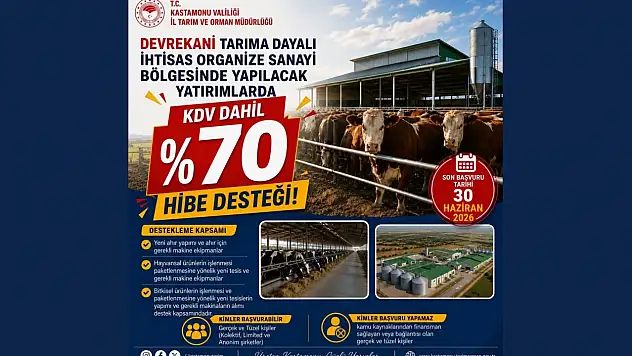 Devrekani OSB'de %70 Hibe Desteği Fırsatı