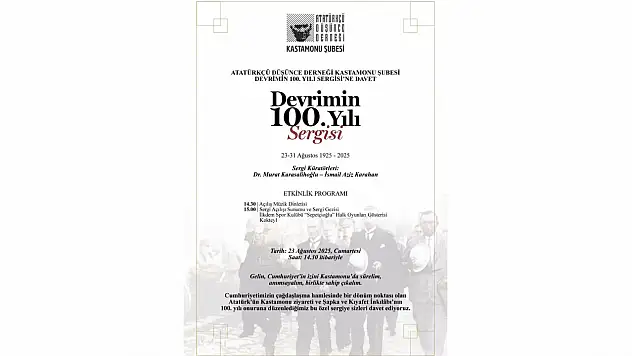 Devrimin 100. Yılı Sergisi Açılacak