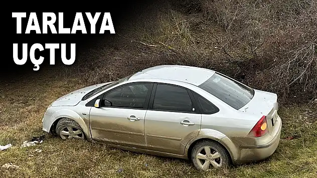 Direksiyon Hakimiyetini Kaybetti, Tarlaya Uçtu