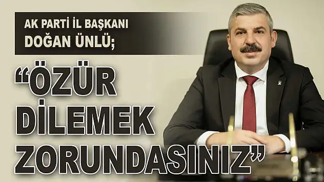 Doğan Ünlü: 'Kastamonu'dan Özür Dilemek Zorundasınız'