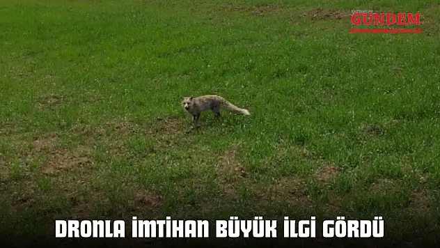Dronla İmtihan Büyük İlgi Gördü