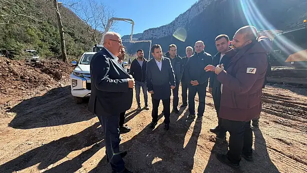 DSİ'den Cide'de Irmak Çayı Rehabilitasyon Çalışmasına İnceleme