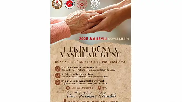 Dünya Yaşlılar Günü'nde Söyleşi Düzenlenecek