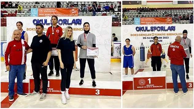 Eflin Özcan Türkiye üçüncüsü oldu