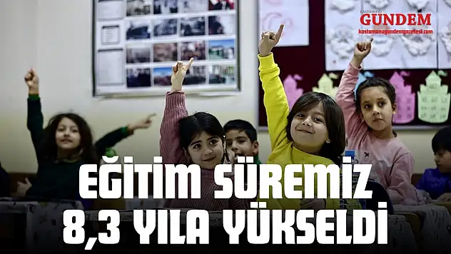 Eğitim Süremiz 8,3 Yıla Yükseldi