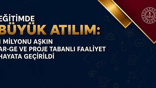Eğitimde 1 Milyonu Aşkın Proje Hayata Geçirildi