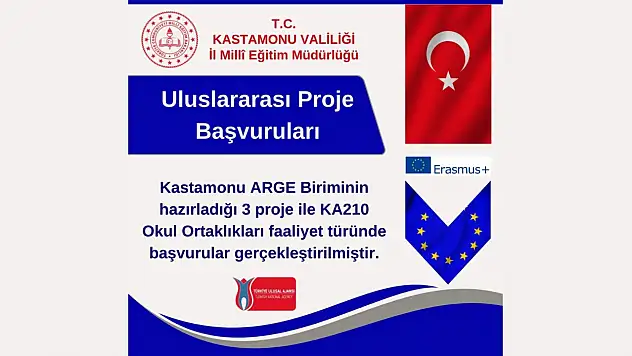 #Erasmus Programı'na 3 proje başvurusu