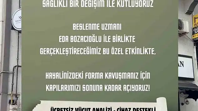Ereğli'de Ücretsiz Diyetisyen Desteği Ve Vücut Analizi Etkinliği