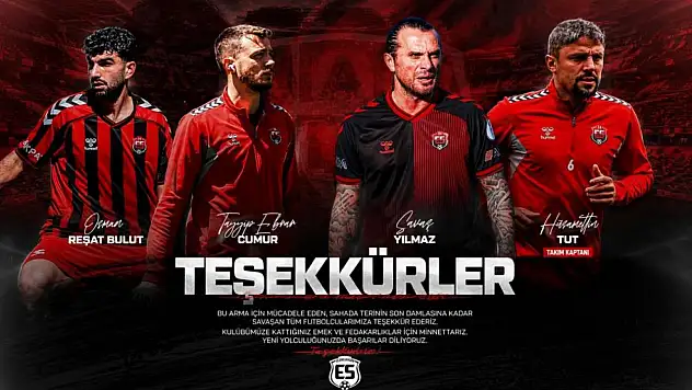 Erzincanspor'da 4 Futbolcuyla Yollar Ayrıldı