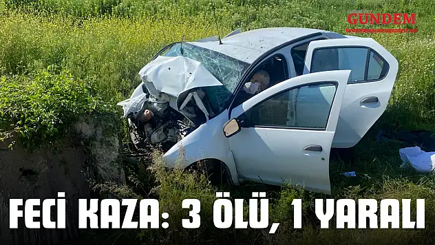 Feci Kaza: 3 Ölü, 1 Yaralı