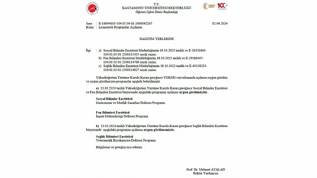 Gastronomi'de Doktora Programı Açılacak