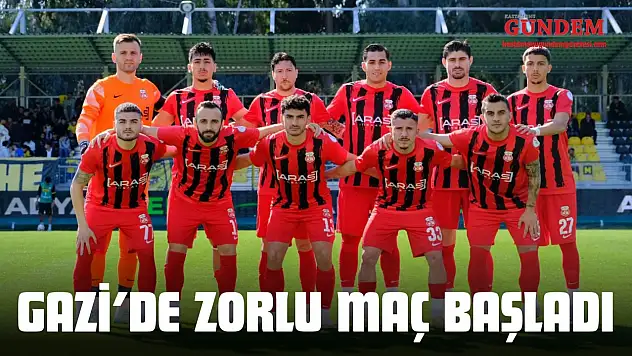Gazi'de Zorlu Maç Başladı