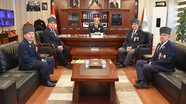 Gazilerden İl Emniyet Müdürü Taş'a Ziyaret