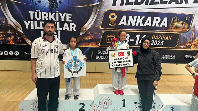 Gazipaşa İlkokulu Öğrencilerinden Karate Şampiyonasında Çifte Başarı