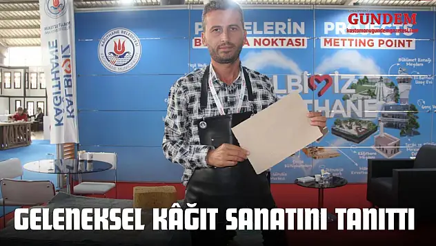 Geleneksel Kâğıt Sanatını Tanıttı