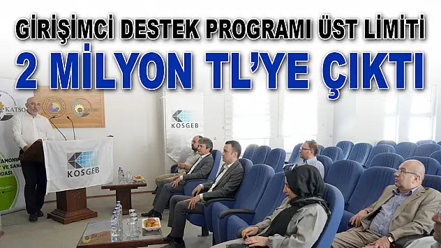 Girişimci Destek Programı Üst Limiti 2 Milyon TL'ye Çıktı