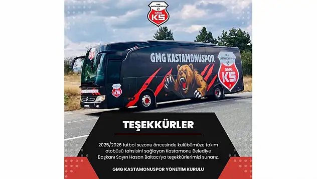 GMG Kastamonuspor'dan Başkan Baltacı'ya Teşekkür