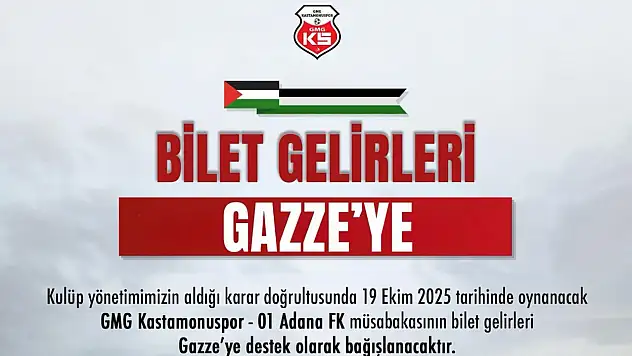 GMG KSK'dan Gazze'ye Anlamlı Destek