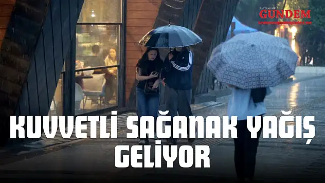 Gök Gürültülü Sağanak Uyarısı Yapıldı