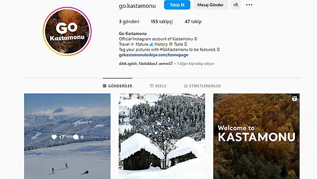 go.kastamonu hesabı açıldı