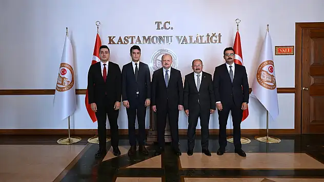 Görev Süreleri Dolan Kaymakamlardan Vali Dallı'ya Veda Ziyareti