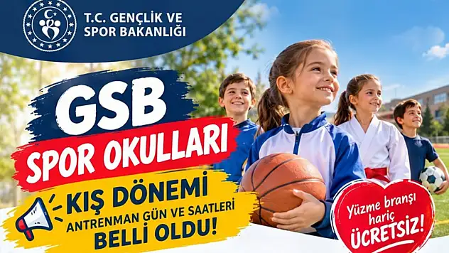 GSB Spor Okulları'nda Kış Dönemi Başlıyor