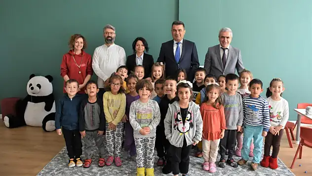 Gümüş'ten Hacıbey Anaokulu'na ziyaret