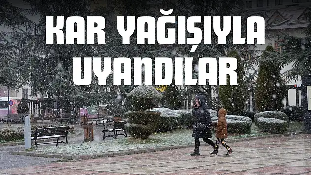 Güne Kar Yağışıyla Uyandılar