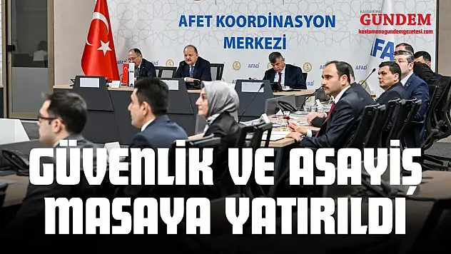 Güvenlik Ve Asayiş Masaya Yatırıldı