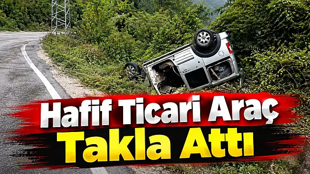 Hafif Ticari Araç Takla Attı