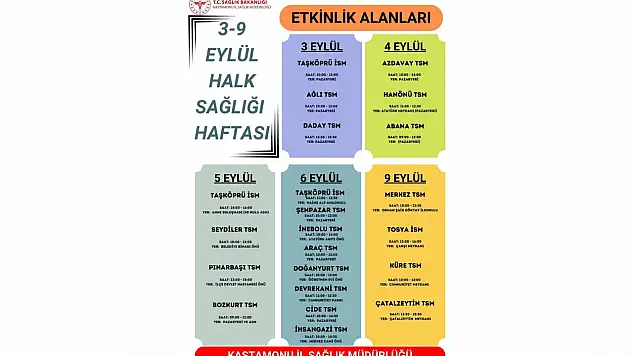 Halk Sağlığı Bilgilendirmesi Yapılacak