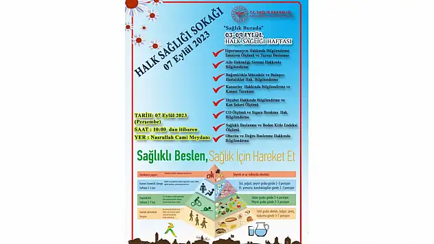 Halk Sağlığı Sokağı kurulacak