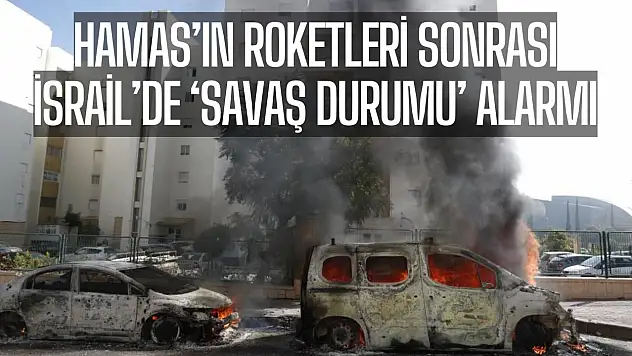 Hamas'ın roketleri sonrası İsrail'de 'savaş durumu alarmı'